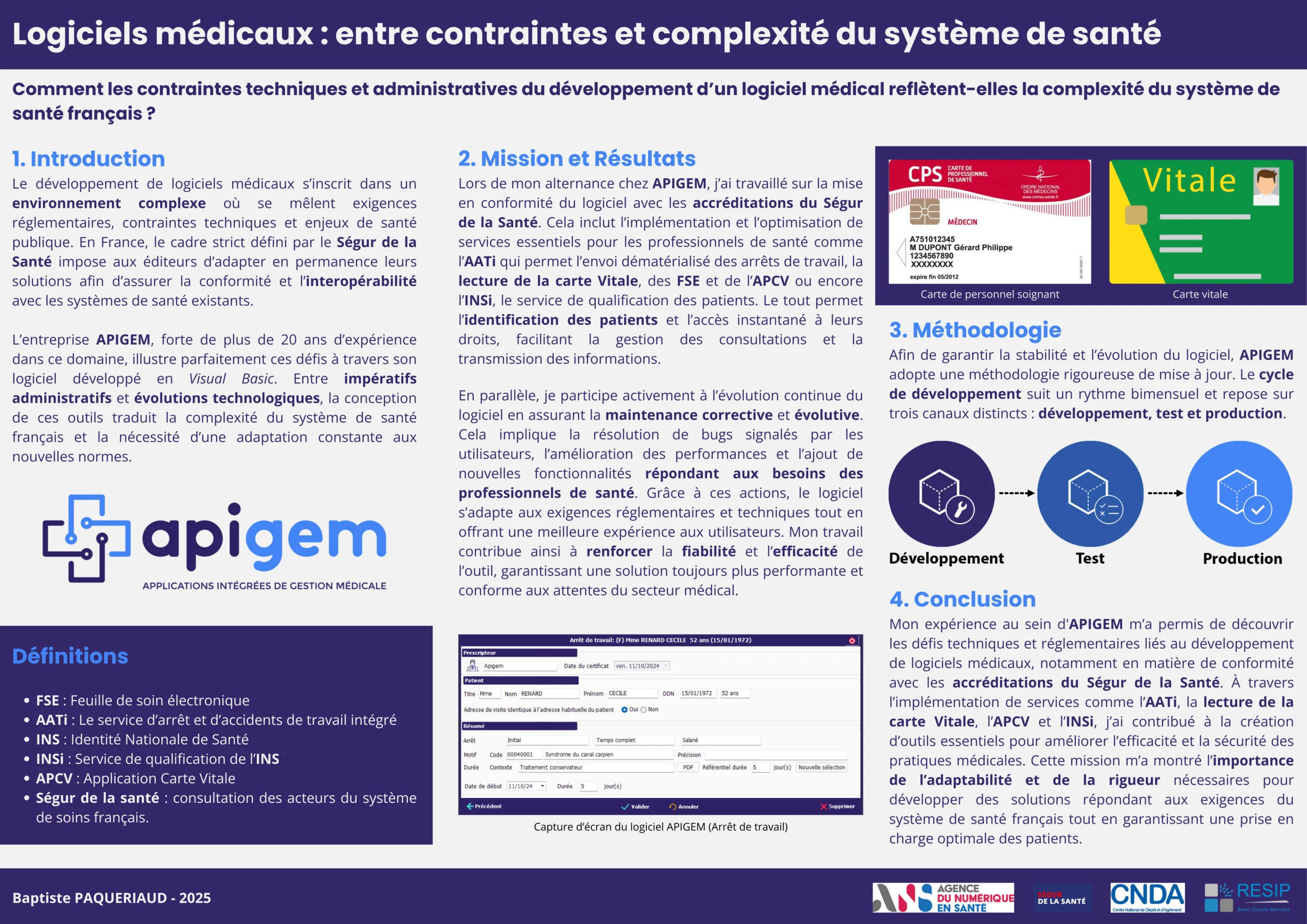 Mon alternance en un poster